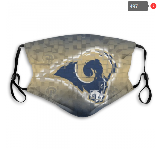 NFL Los Angeles Rams #5 Dust mask with filter->nfl dust mask->Sports Accessory